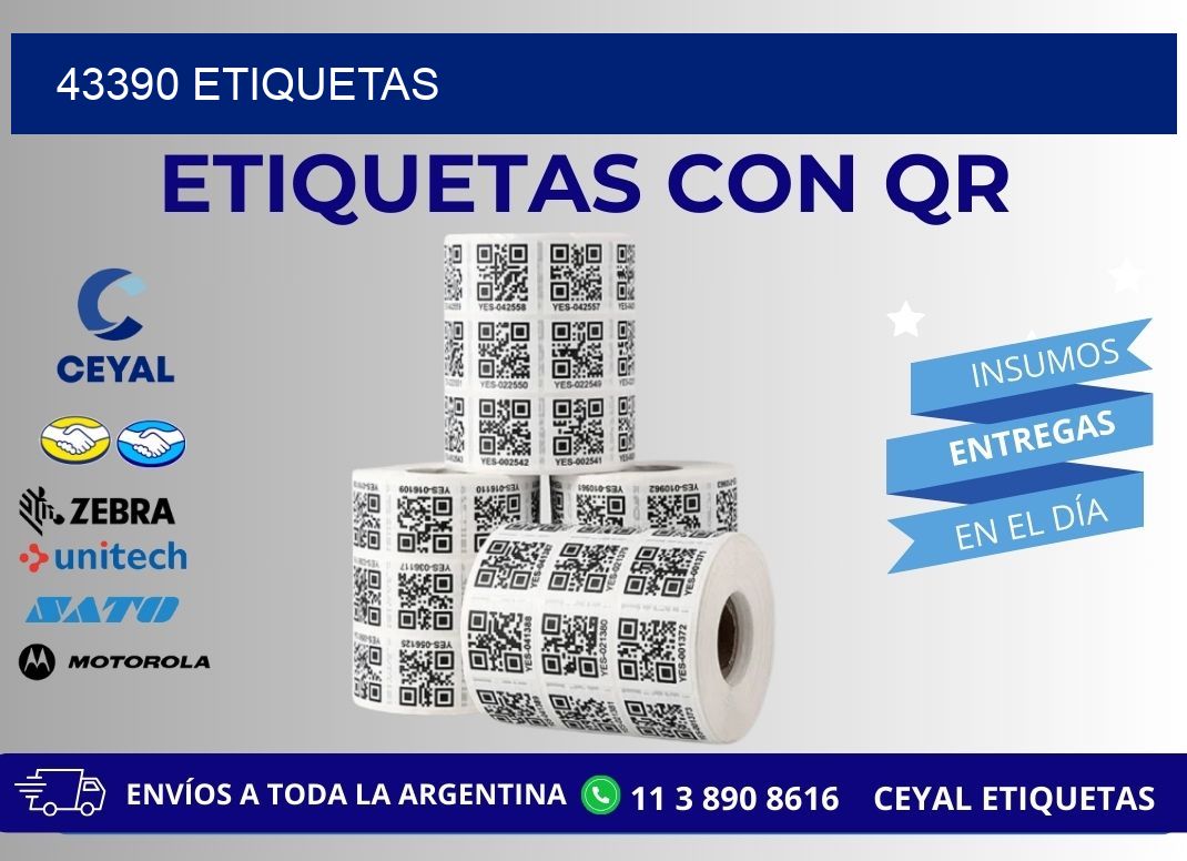 43390 ETIQUETAS