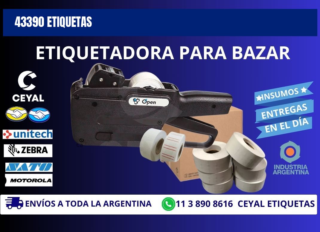 43390 ETIQUETAS