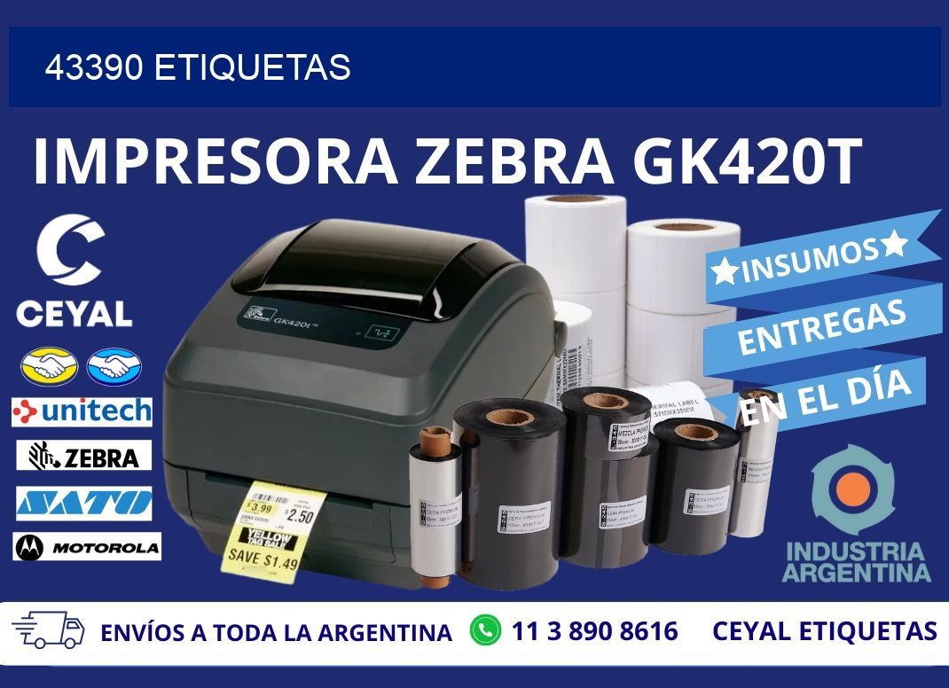 43390 ETIQUETAS