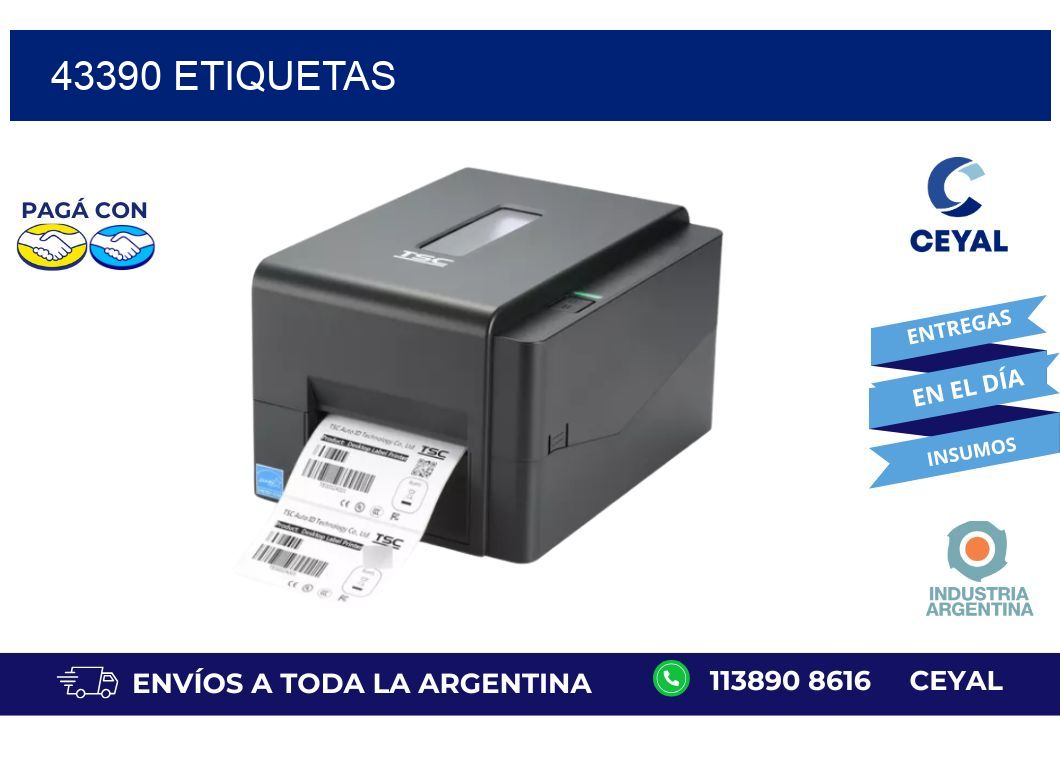 43390 ETIQUETAS