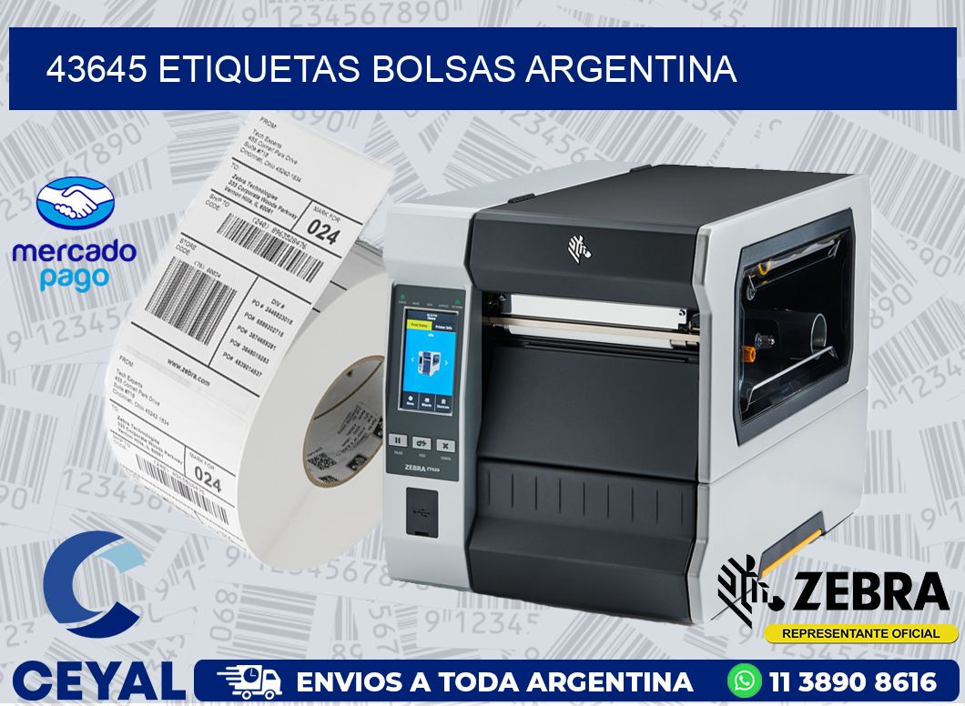 43645 ETIQUETAS BOLSAS ARGENTINA