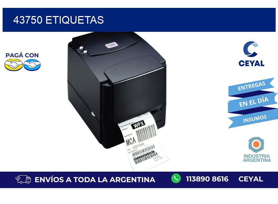 43750 ETIQUETAS