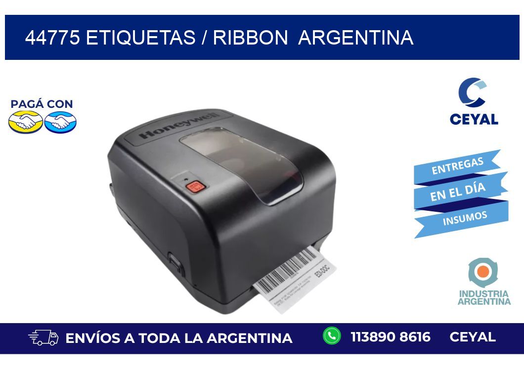44775 ETIQUETAS / RIBBON  ARGENTINA