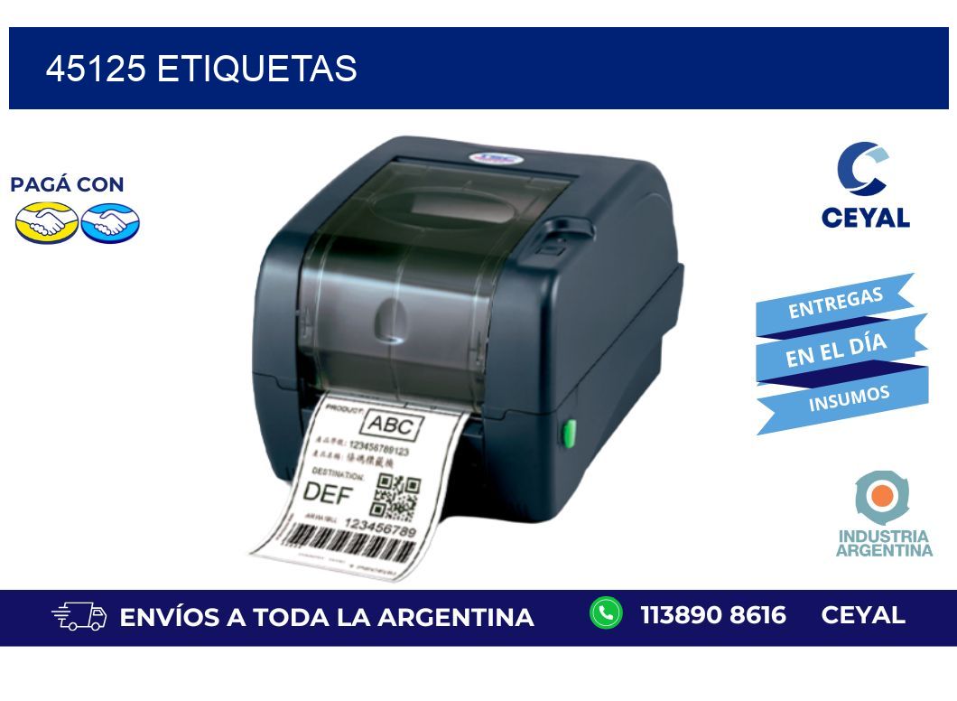 45125 ETIQUETAS