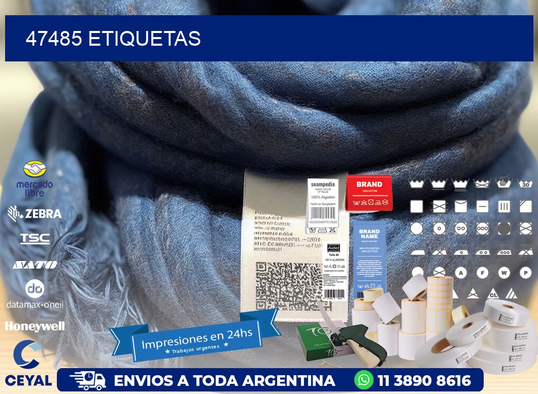 47485 ETIQUETAS