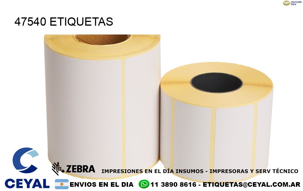 47540 ETIQUETAS