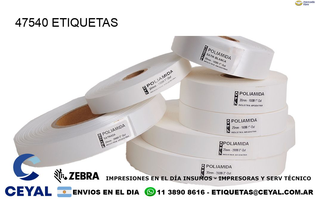 47540 ETIQUETAS
