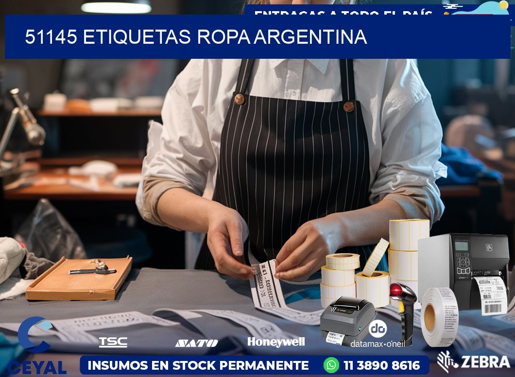 51145 ETIQUETAS ROPA ARGENTINA
