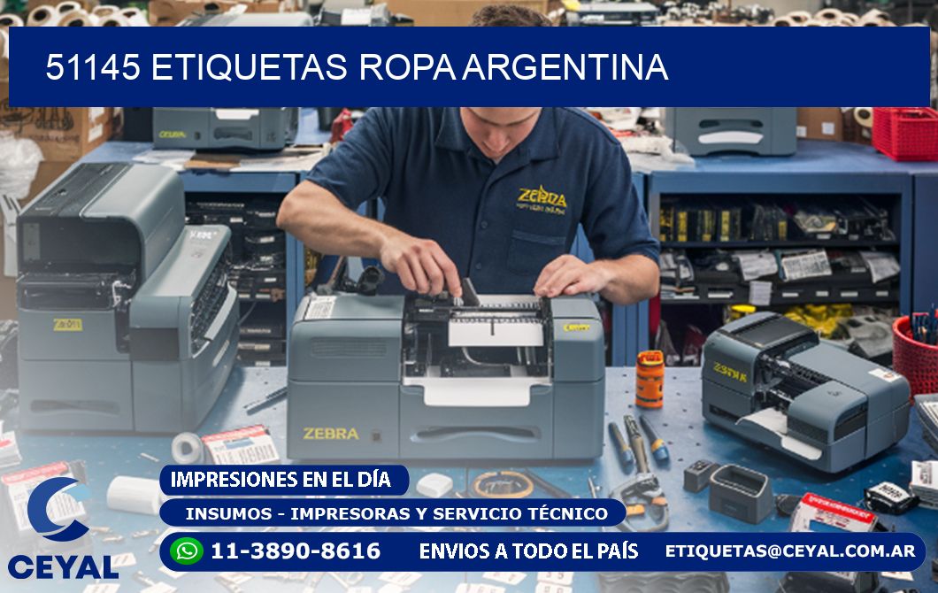 51145 ETIQUETAS ROPA ARGENTINA