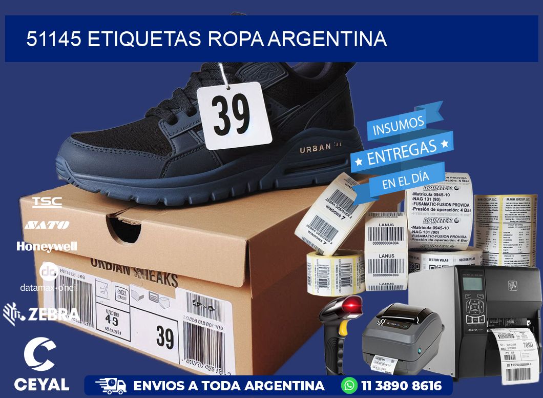 51145 ETIQUETAS ROPA ARGENTINA