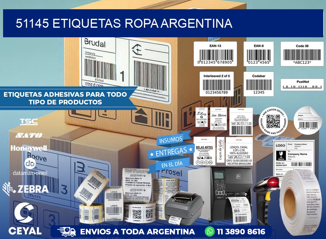 51145 ETIQUETAS ROPA ARGENTINA