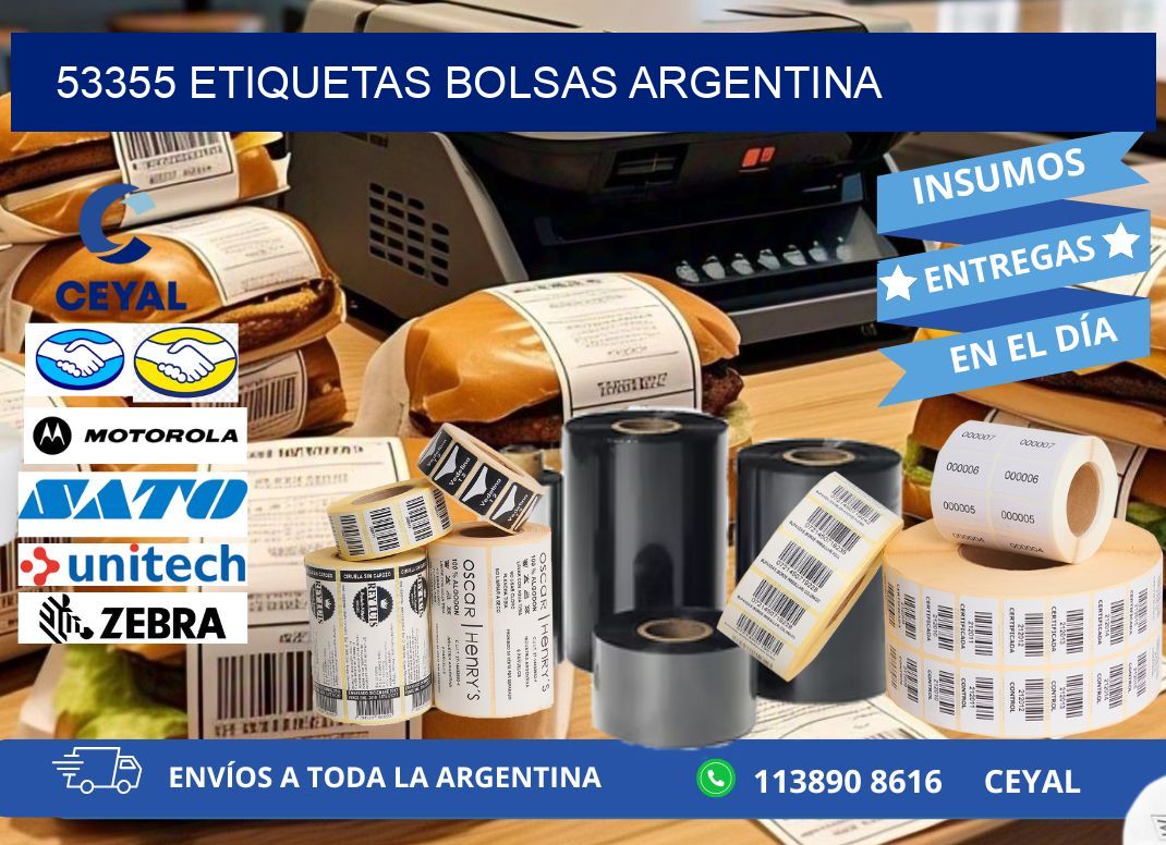 53355 ETIQUETAS BOLSAS ARGENTINA
