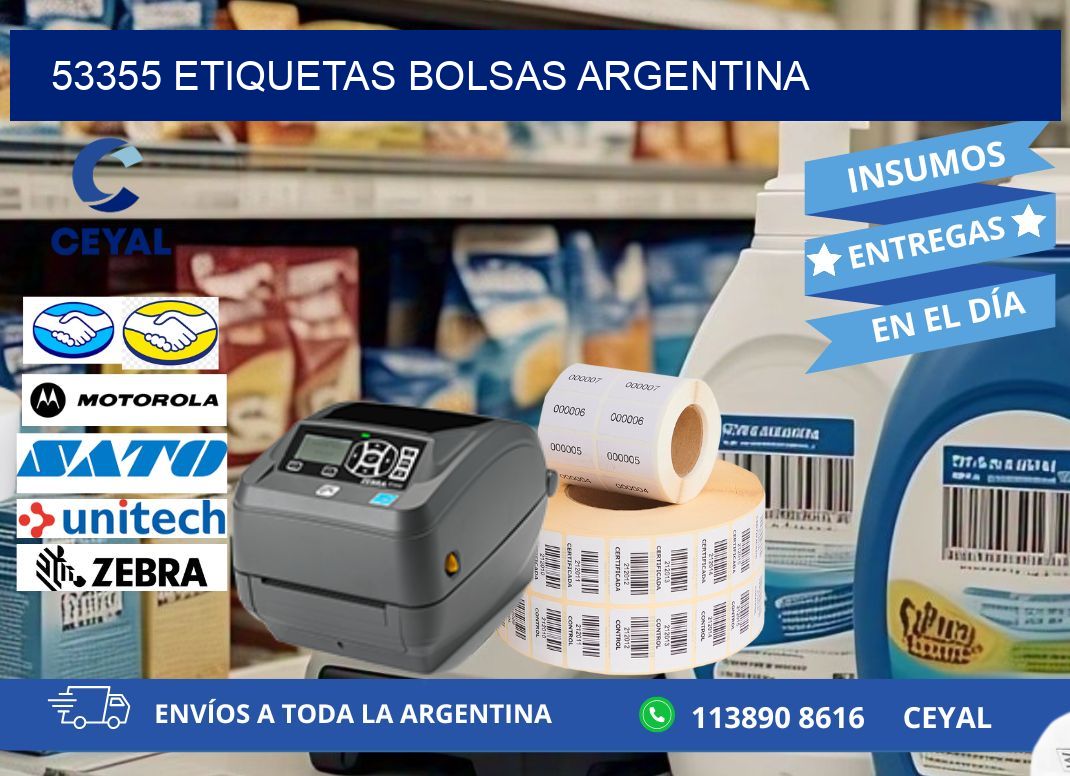 53355 ETIQUETAS BOLSAS ARGENTINA
