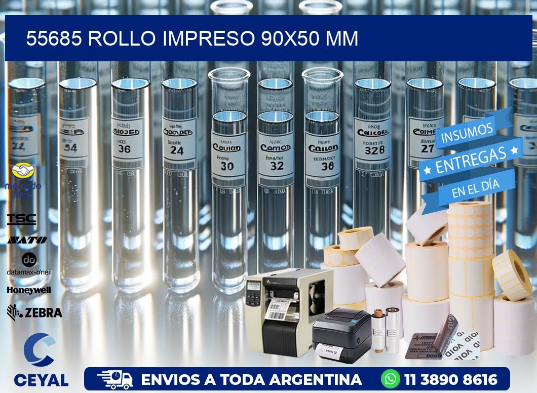 55685 ROLLO IMPRESO 90×50 mm