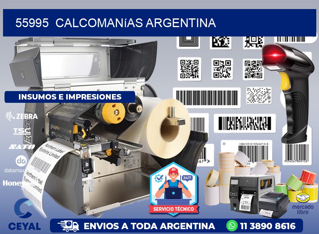 55995  Calcomanías Argentina