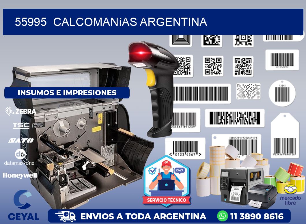 55995  Calcomanías Argentina