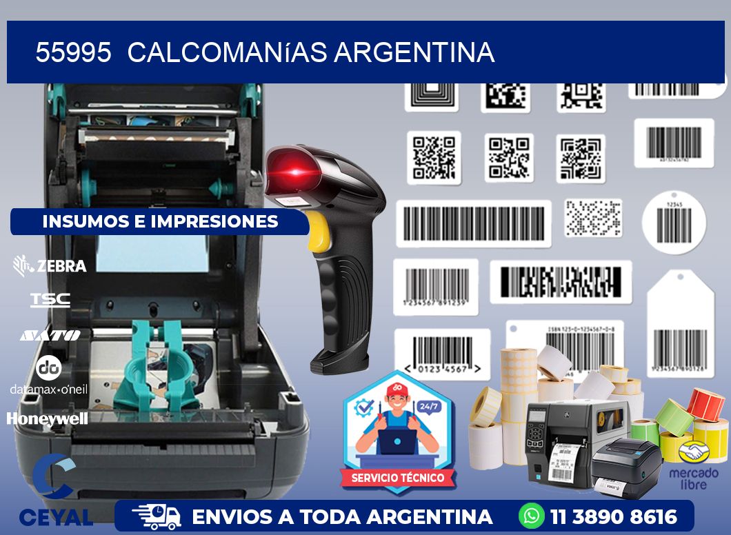 55995  Calcomanías Argentina