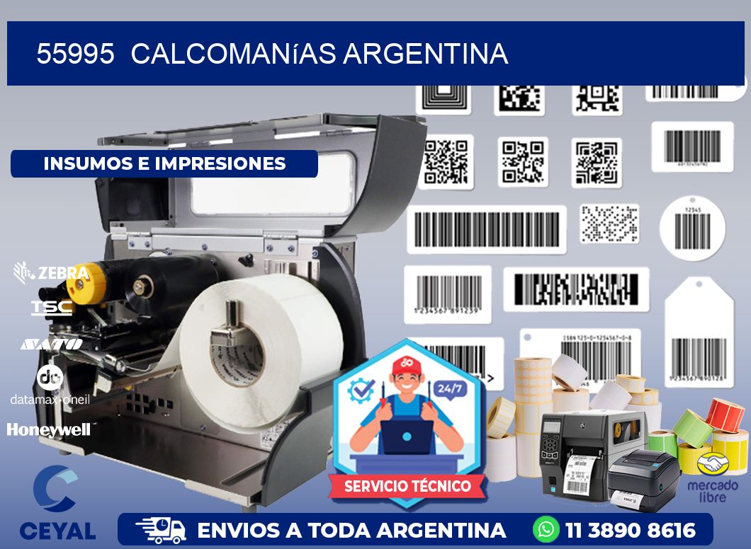 55995  Calcomanías Argentina