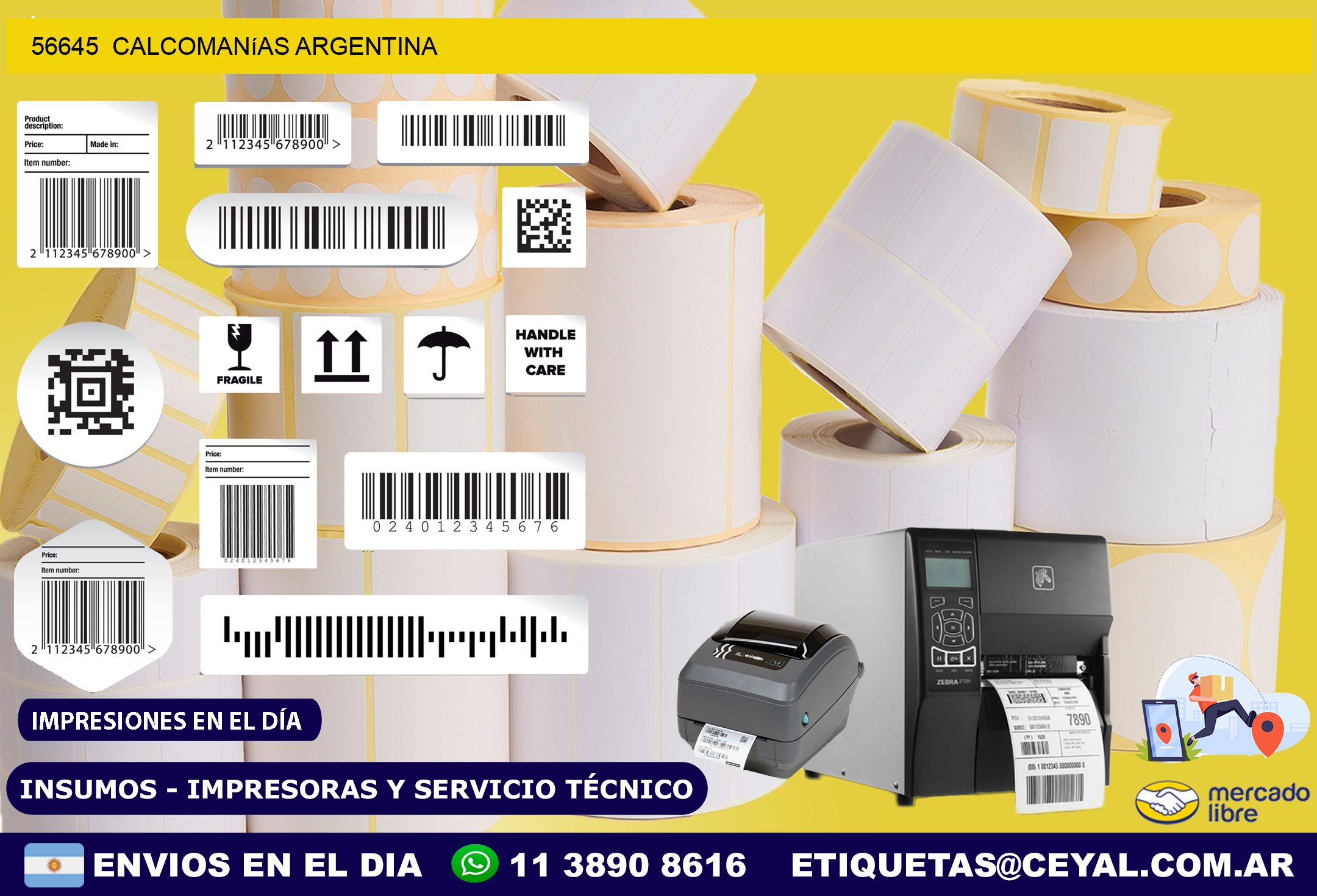 56645  Calcomanías Argentina