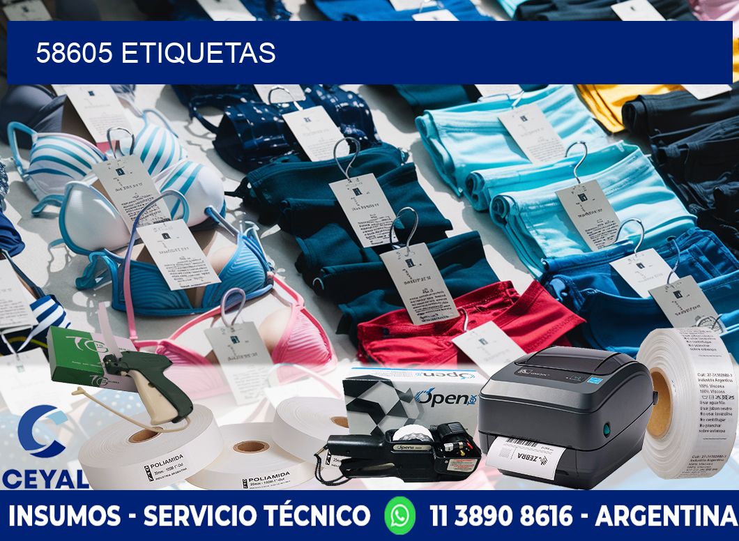 58605 ETIQUETAS