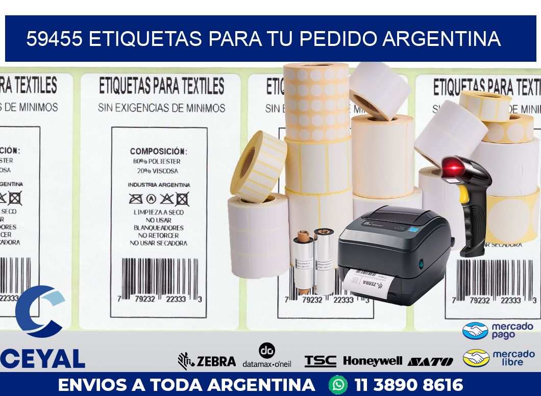 59455 ETIQUETAS PARA TU PEDIDO ARGENTINA