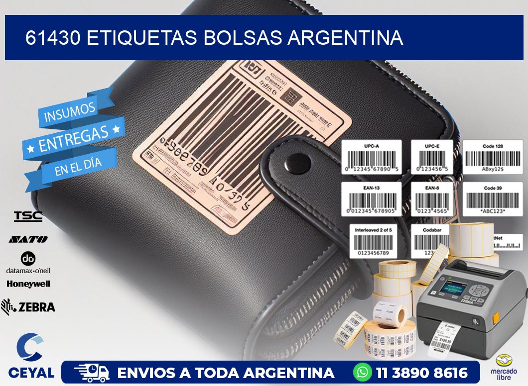 61430 ETIQUETAS BOLSAS ARGENTINA