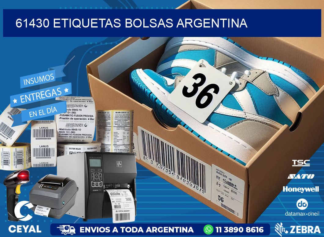 61430 ETIQUETAS BOLSAS ARGENTINA