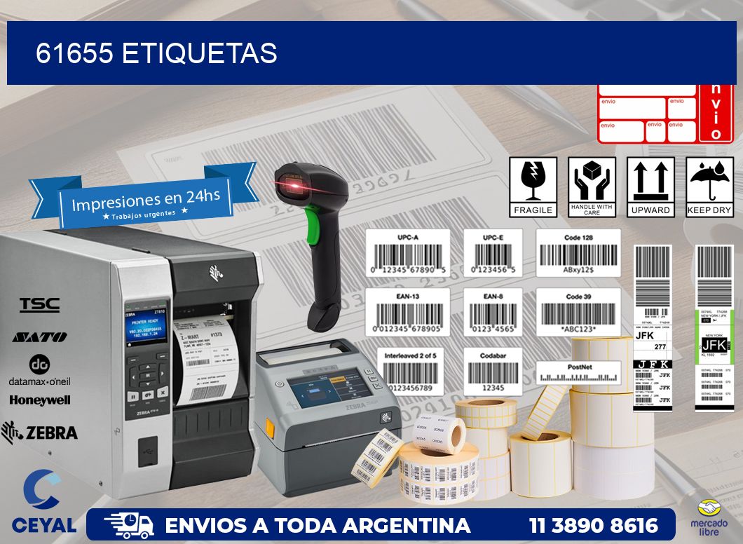61655 ETIQUETAS