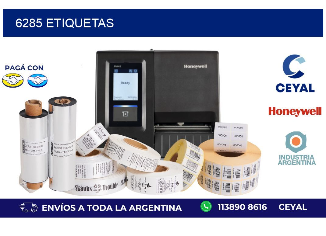 6285 ETIQUETAS