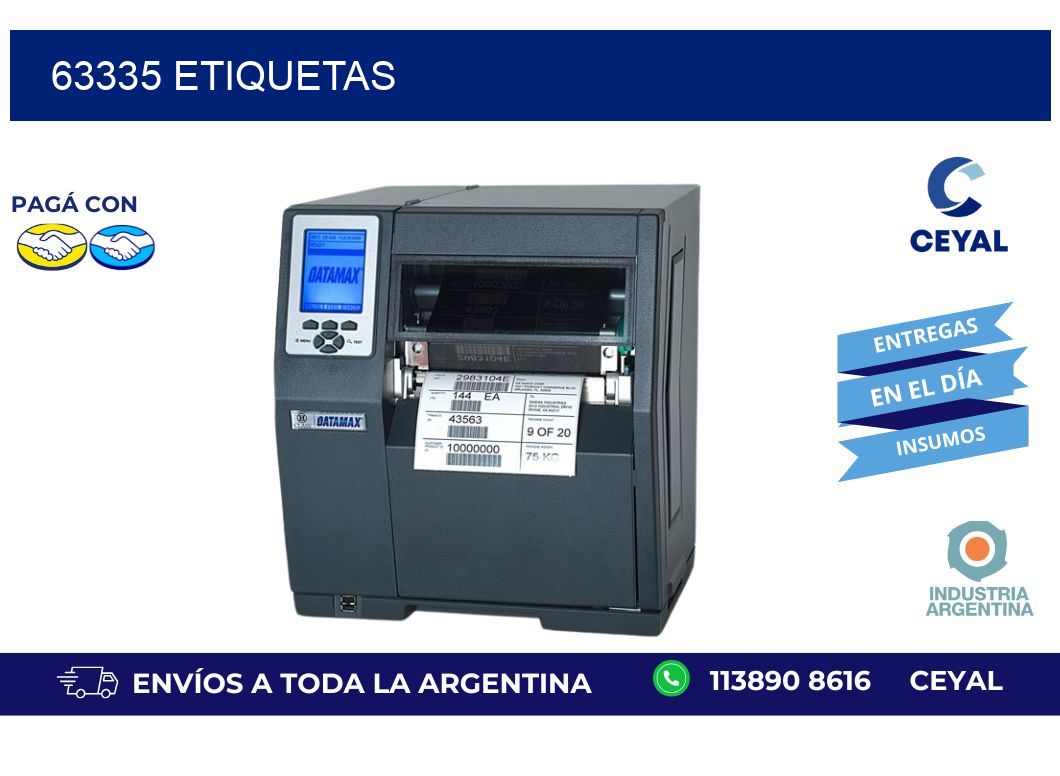 63335 ETIQUETAS