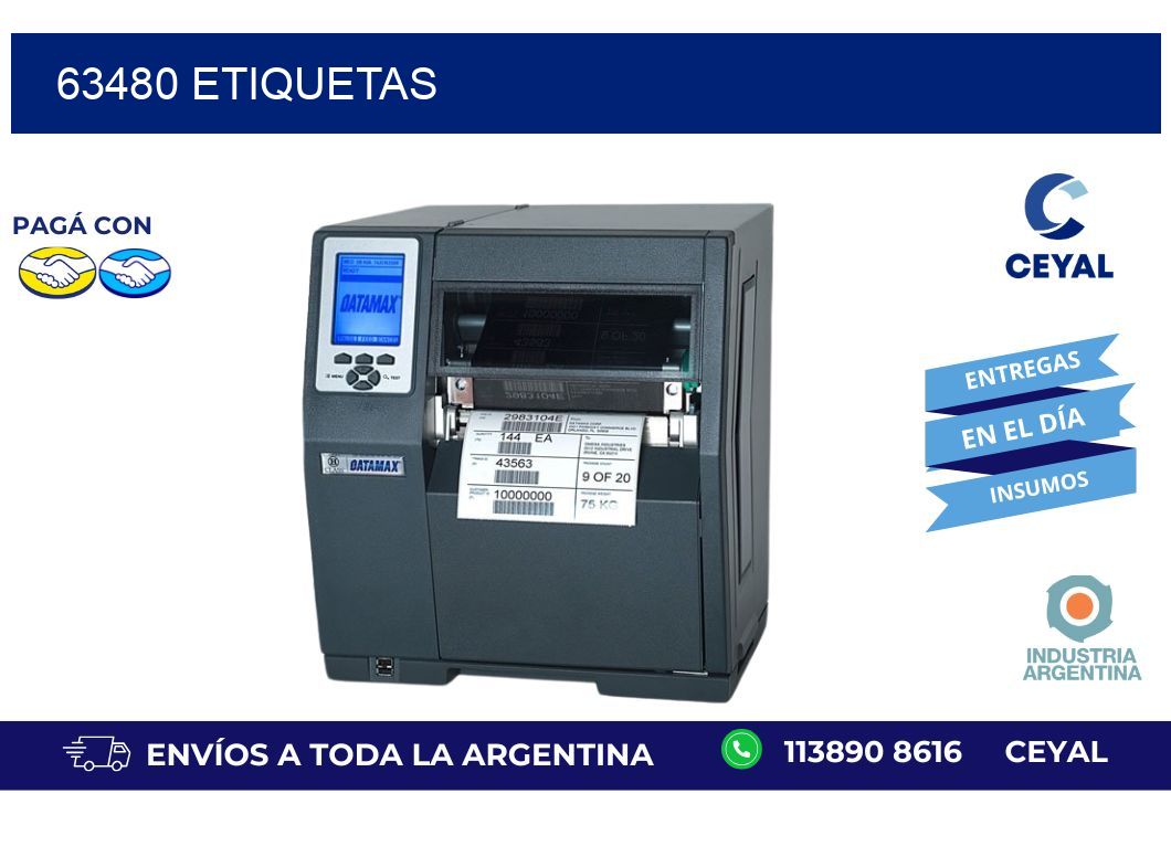 63480 ETIQUETAS