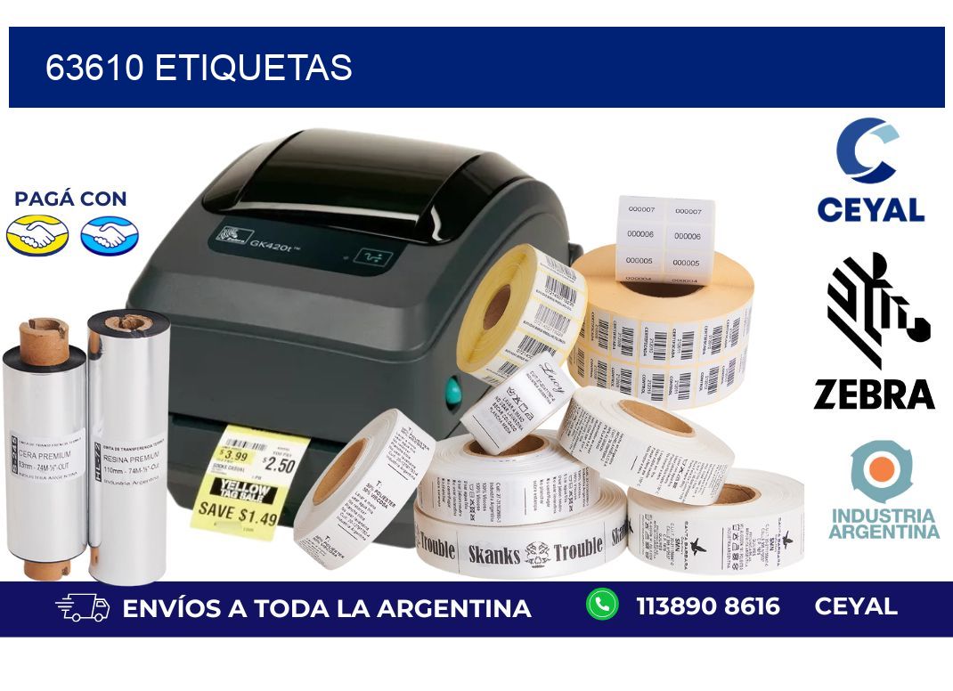 63610 ETIQUETAS