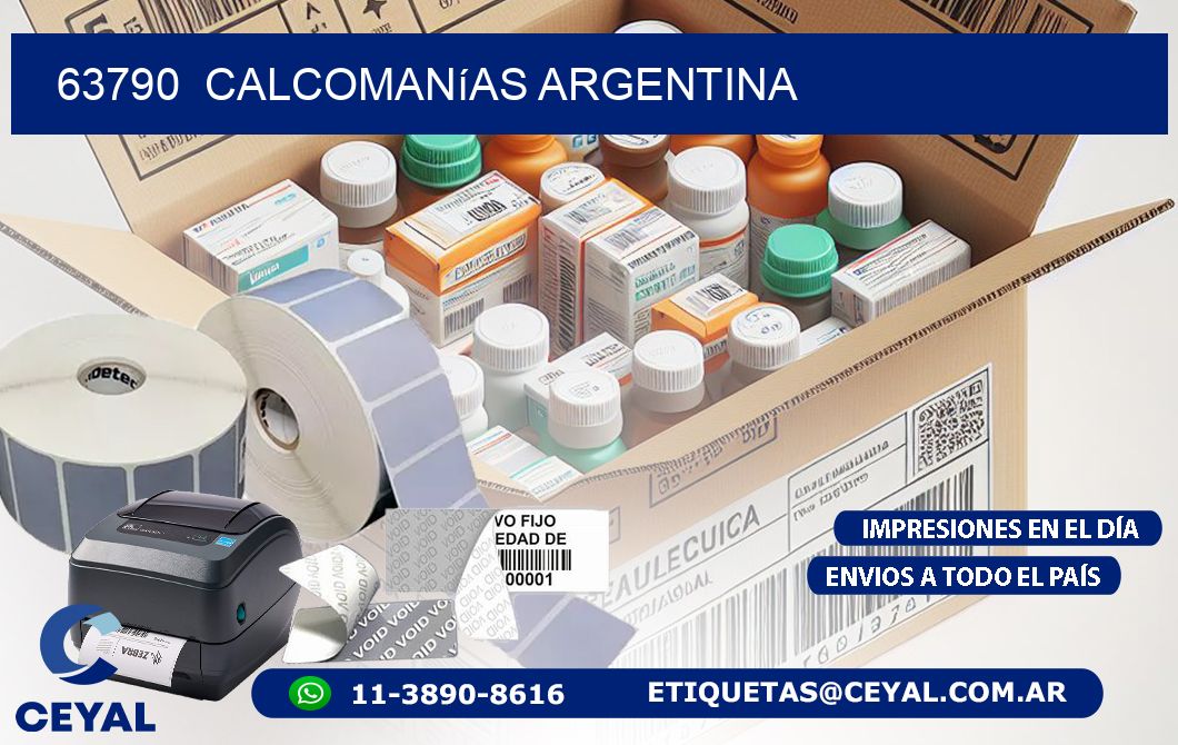 63790  Calcomanías Argentina