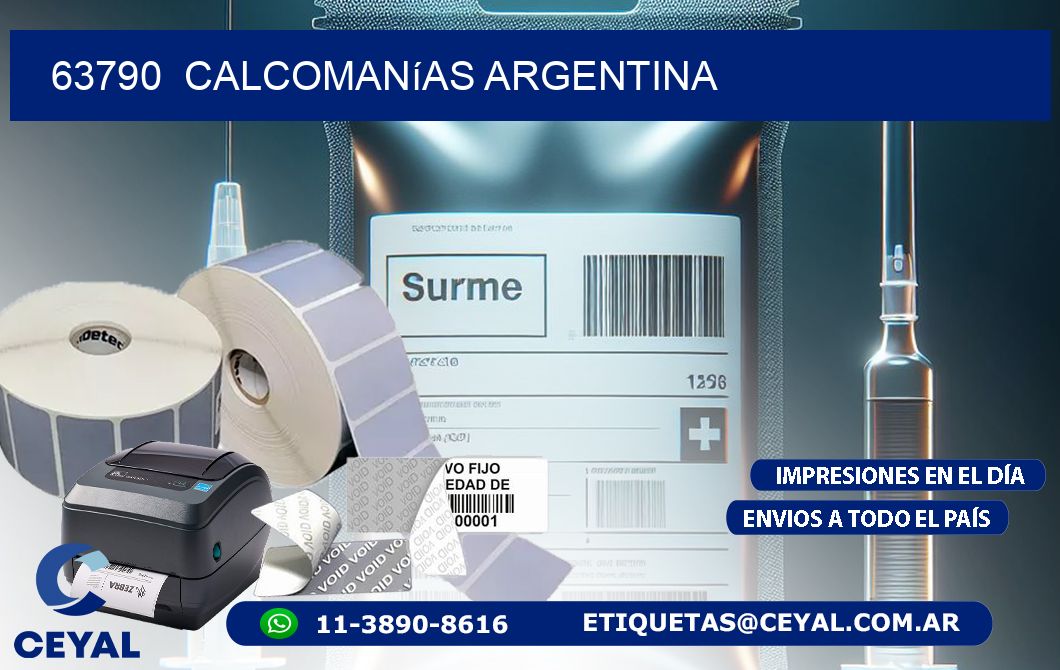 63790  Calcomanías Argentina