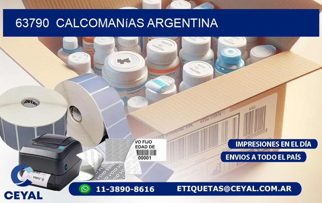 63790  Calcomanías Argentina