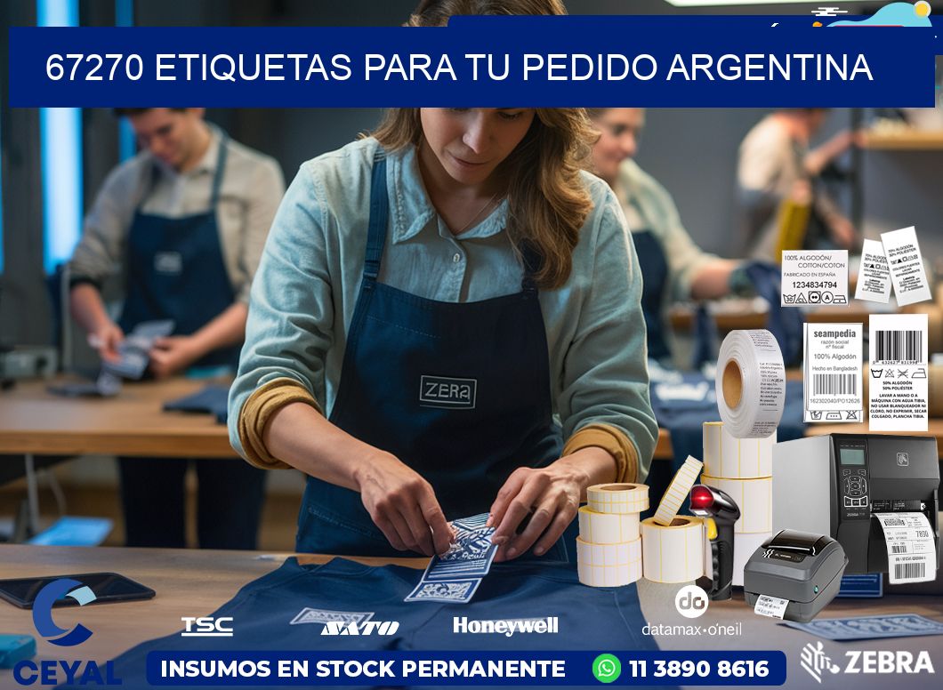 67270 ETIQUETAS PARA TU PEDIDO ARGENTINA