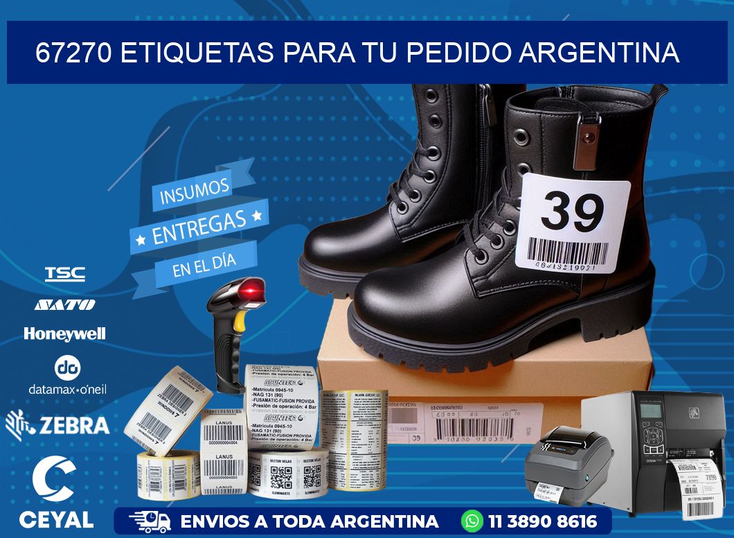 67270 ETIQUETAS PARA TU PEDIDO ARGENTINA