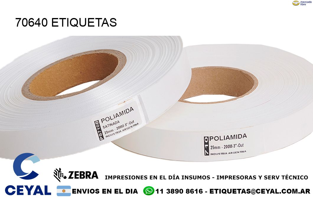 70640 ETIQUETAS