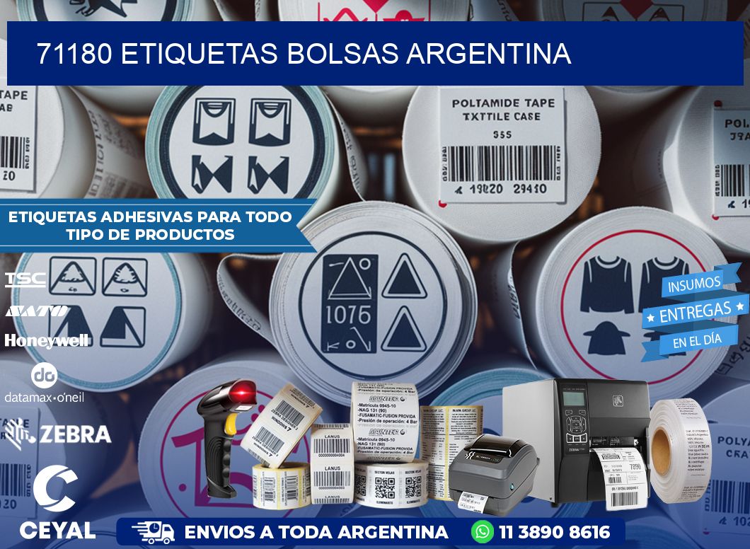 71180 ETIQUETAS BOLSAS ARGENTINA