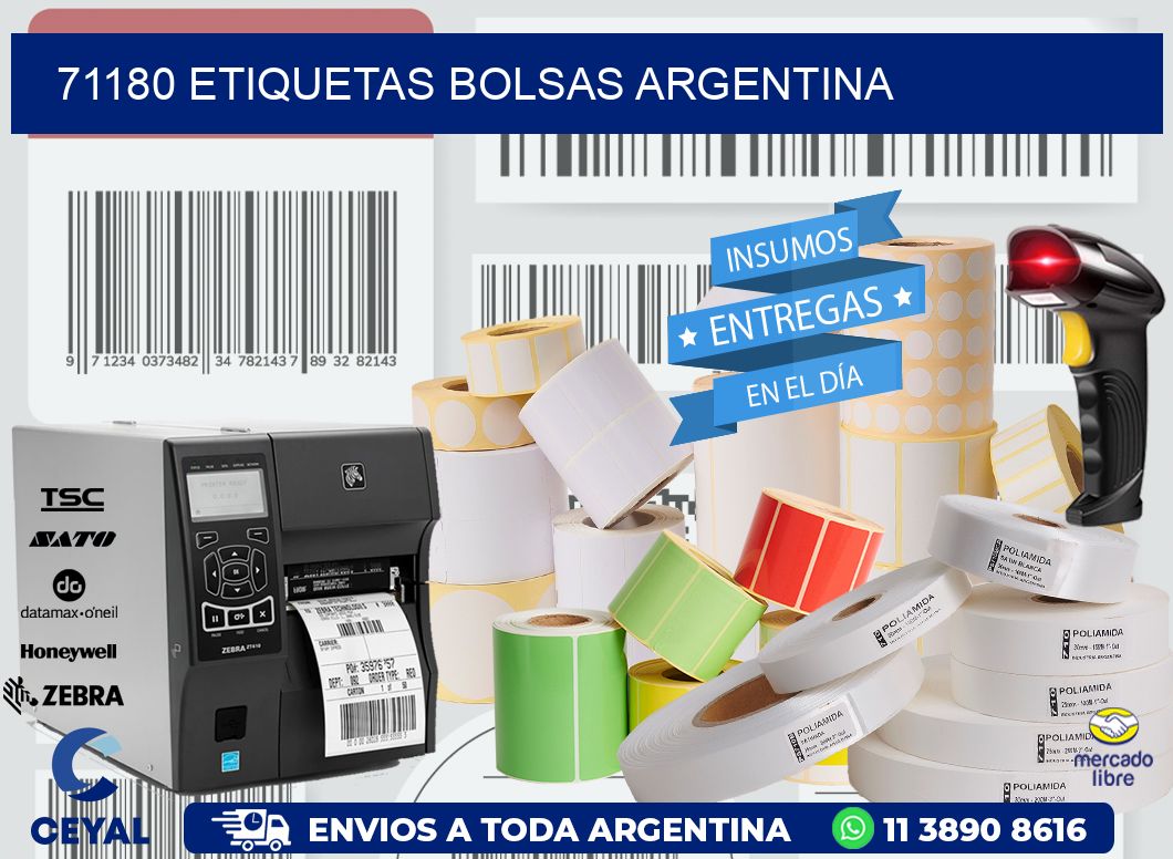 71180 ETIQUETAS BOLSAS ARGENTINA