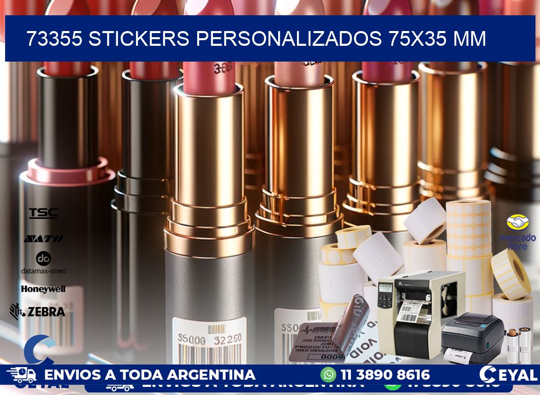 73355 STICKERS PERSONALIZADOS 75×35 mm