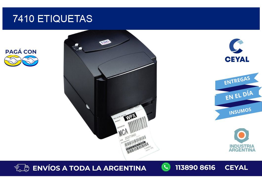 7410 ETIQUETAS
