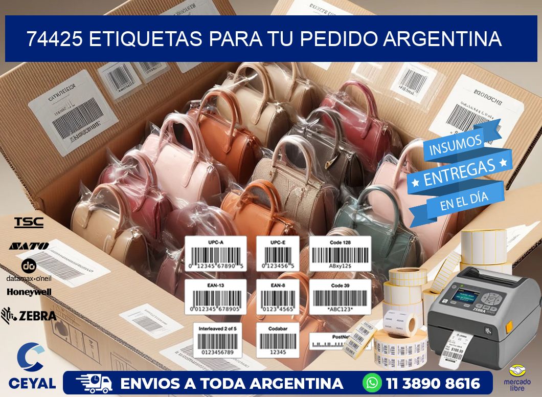 74425 ETIQUETAS PARA TU PEDIDO ARGENTINA