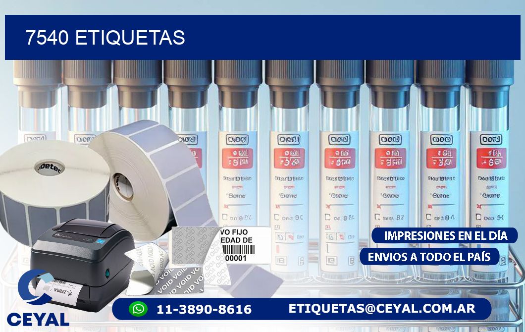 7540 ETIQUETAS