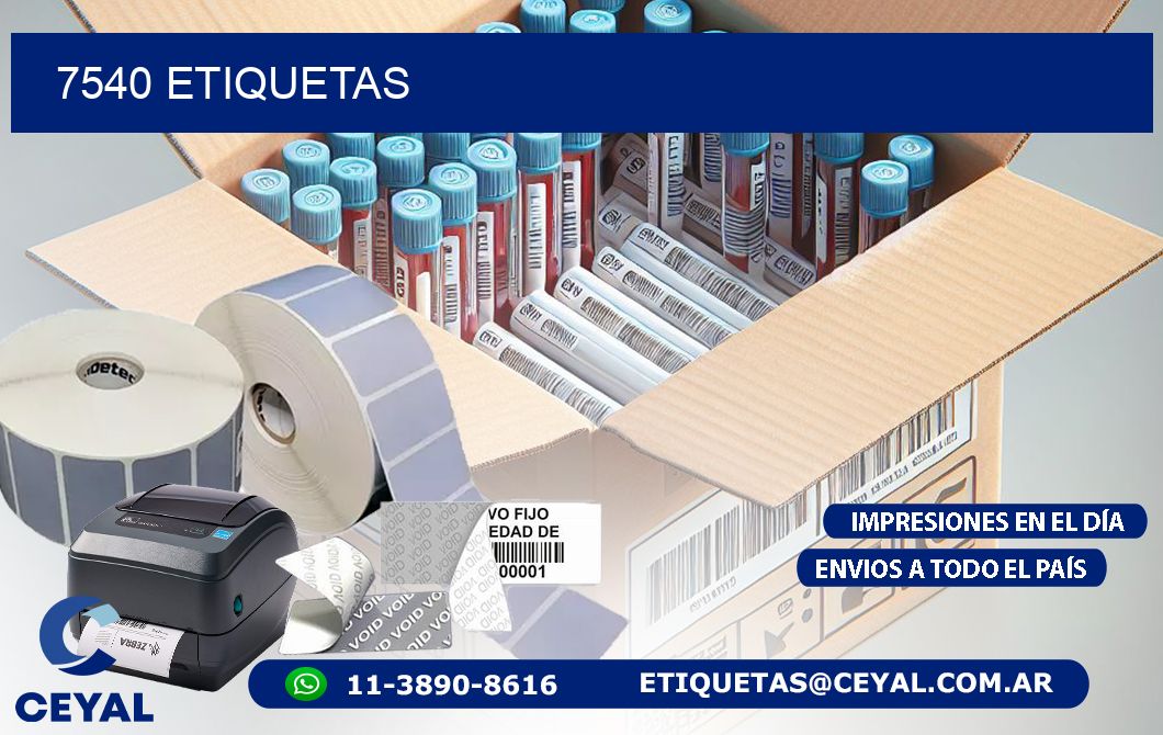 7540 ETIQUETAS