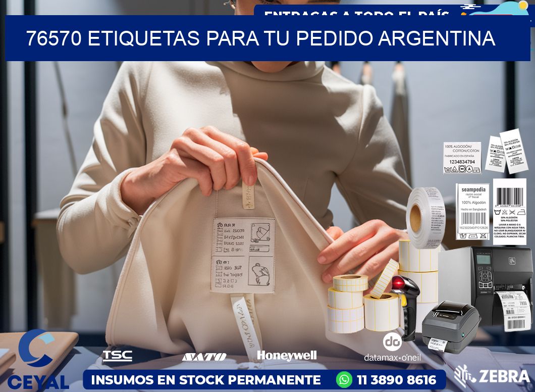 76570 ETIQUETAS PARA TU PEDIDO ARGENTINA