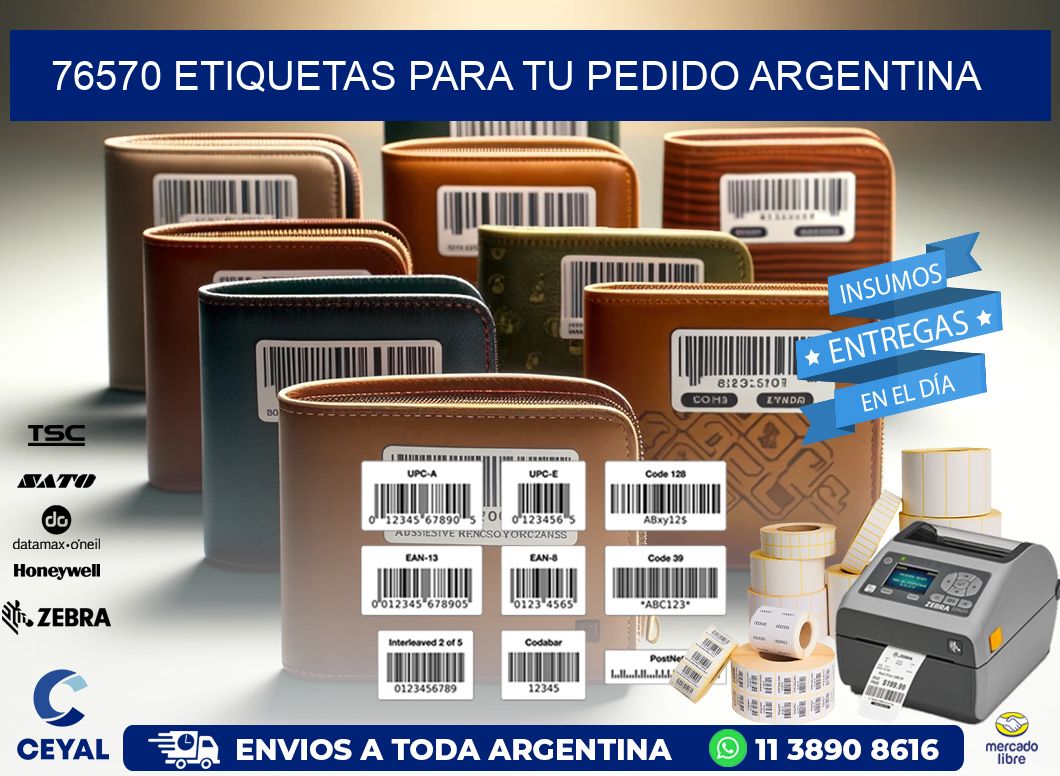 76570 ETIQUETAS PARA TU PEDIDO ARGENTINA