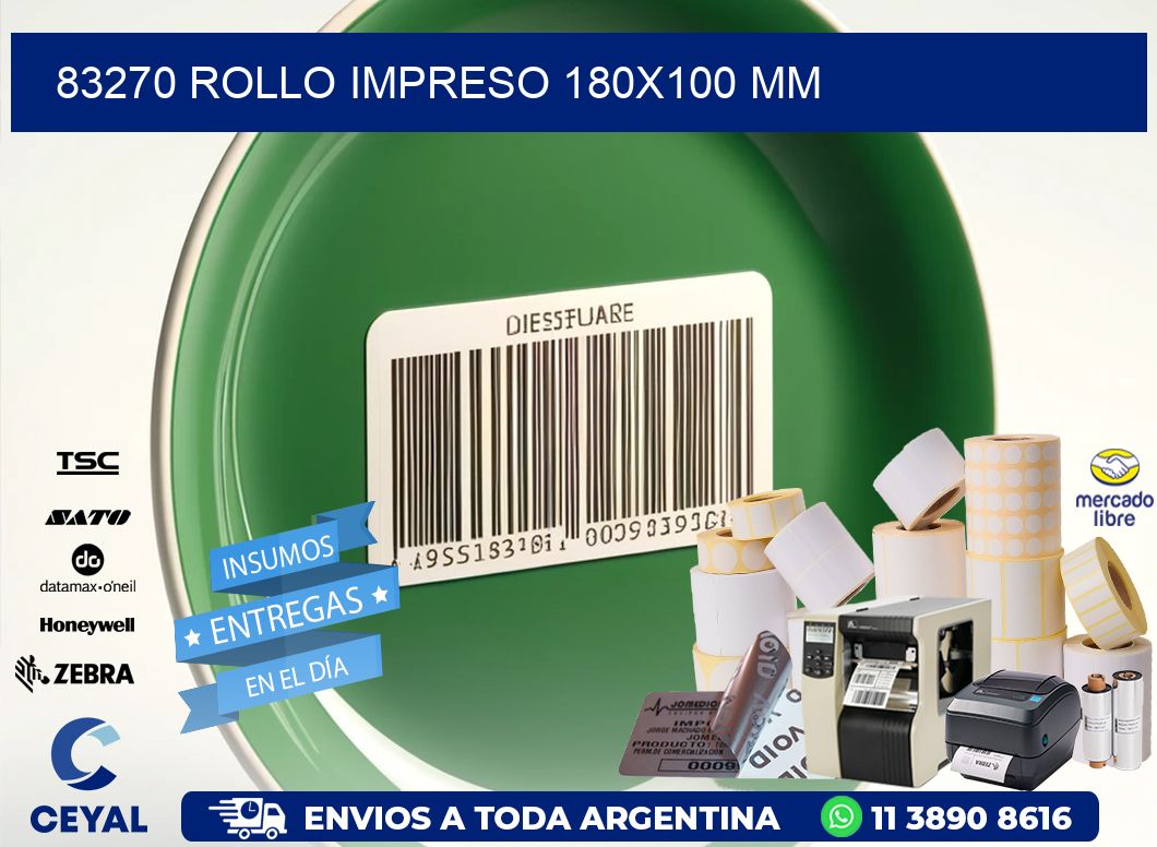 83270 ROLLO IMPRESO 180x100 mm