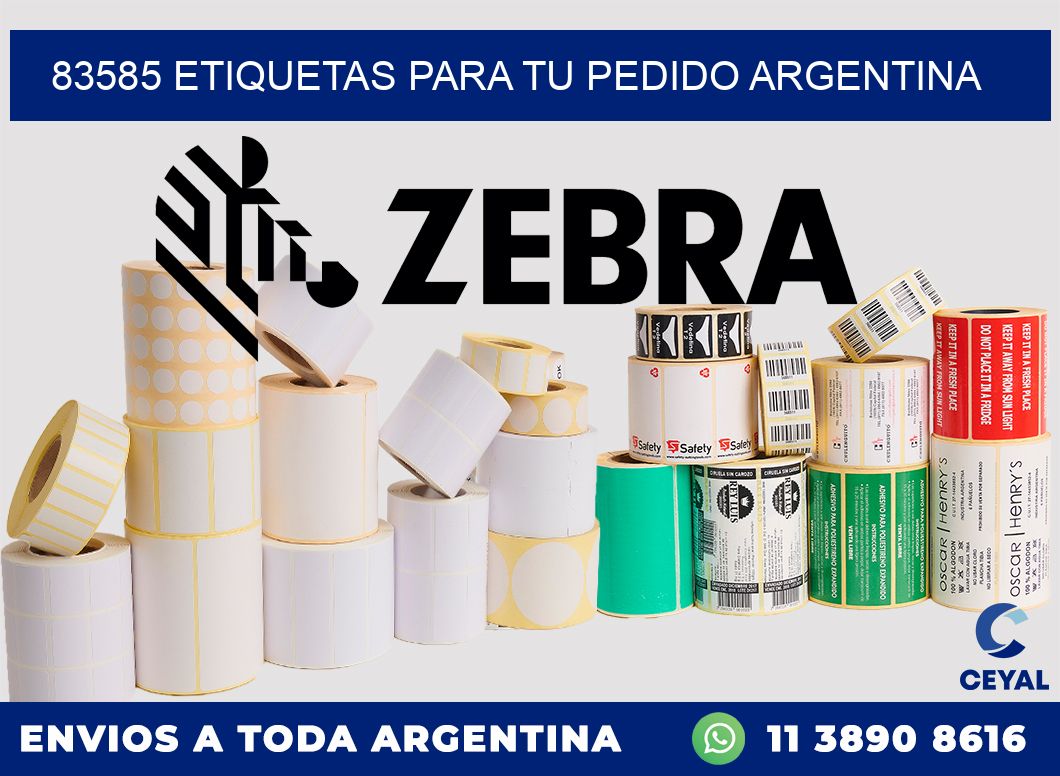 83585 ETIQUETAS PARA TU PEDIDO ARGENTINA