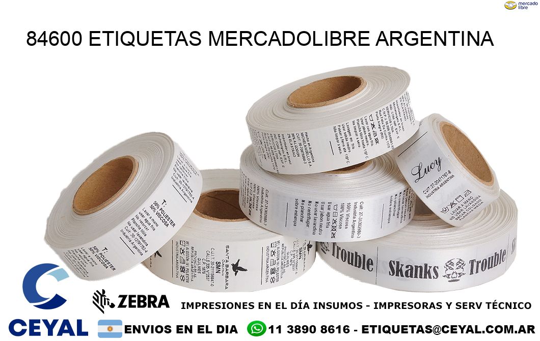 84600 ETIQUETAS MERCADOLIBRE ARGENTINA